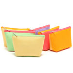 Assorted colors cosmetic pouch