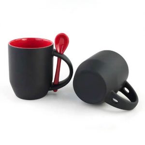 Edwards 2-tone black coffee mug