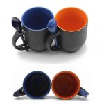 cheap black color 2-tone mug