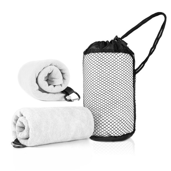 White Thalia Towel with netting