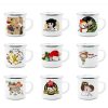 cheap enamel mug customised with full color print singapore blank sample