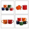 cheap enamel mug customised with full color print singapore colored sample
