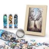 custom jigsaw puzzle with frame in tube packaging wholesale