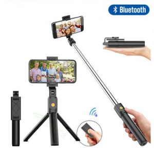 Qasim 3 in 1 Bluetooth Tripod Selfie Stick