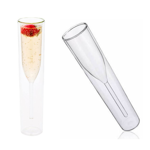 Double Wall Champagne Glass for promotional use singapore