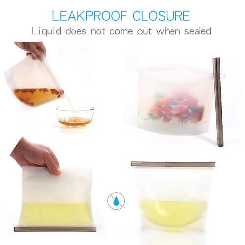Singapore Cheap Reusable Silicone Food Storage Bags supplier wholesale material picture 2