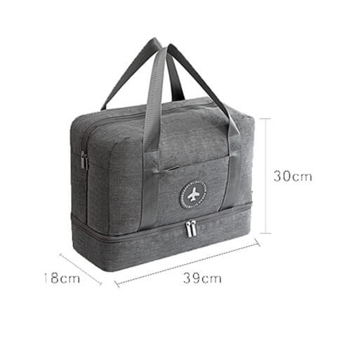 Custom made Travel Bag with shoe compartment