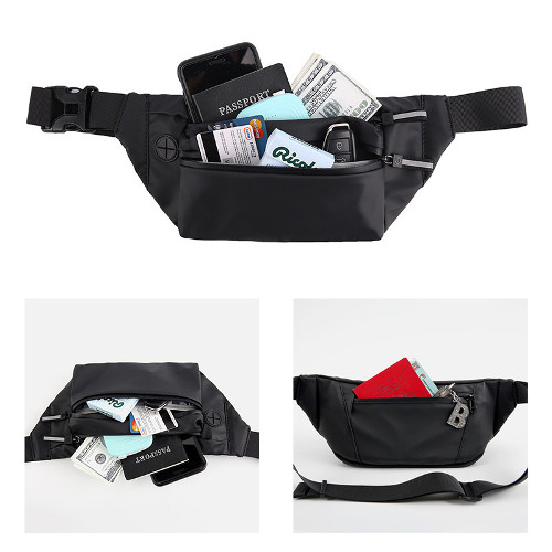 custom waist pouch with company logo print Singapore supplier at wholesale price