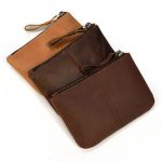 premium custom leather coin pouch