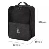 Customised Shoe Bag with multi compartments Singapore Black Color