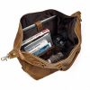 Genuine custom leather Singapore duffle Bag interior