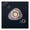 custom pu leather coaster with logo print