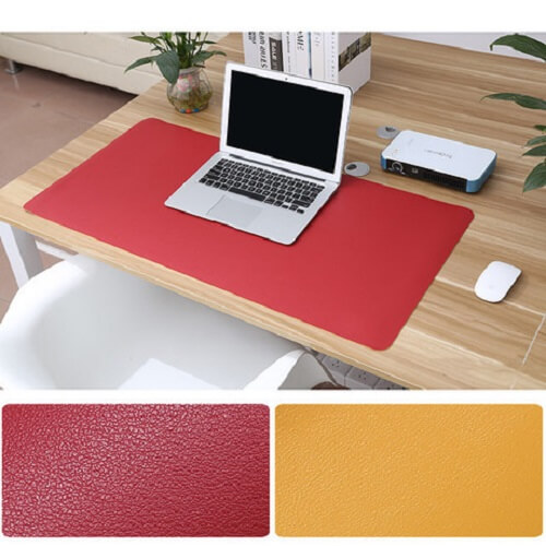 custom pu leather dual use desk pad