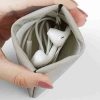 PU Leather Earbud Pouch