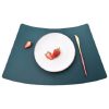 PU Leather Tableware Mat with custom logo imprint