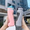 Promotional Sporty Glass Water Bottle with customisable logo print