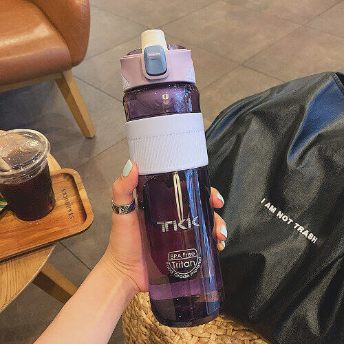 Singapore Sport Style Tritan Water Bottle with Customisable logo print Purple Pic