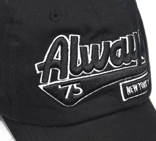 Custom cap embroidery Singapore — 2D flat vs 3D puff comparison