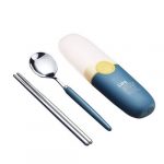 portable cutlery set with logo print