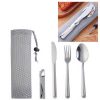 Stainless Steel Dinnerware Set-Main Feature custom print cutlery set