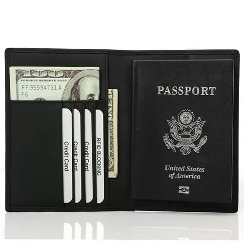 PU Leather Passport Holder with digital print