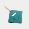 Custom Logo Print Cowhide Leather Luggage Tag Picture 2