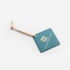 Custom Logo Print Cowhide Leather Luggage Tag Picture 3