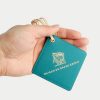 Custom Logo Print Cowhide Leather Luggage Tag Picture 6