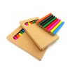 Custom Logo Print Natural Wooden 8PC Set Colour Pencils- Picture 2 stationery color pencil set