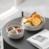 Singapore Supplier Ceramic Snack Tray With Handle Picture 3