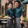 Supplier Long Sleeved Restaurant Waiters Uniform With Apron Set Picture 2