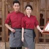 Supplier Long Sleeved Restaurant Waiters Uniform With Apron Set Picture 3