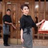 Supplier Long Sleeved Restaurant Waiters Uniform With Apron Set Picture 6