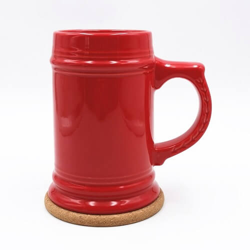 Custom Logo Print Ceramic Beer Mug Picture 2