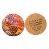 Custom Logo Print Cork Base Coaster Picture 3