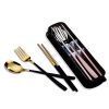 Custom Stainless Steel Cutlery Set With Storage Box- Main Feature Printed cutlery set