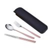 Custom Stainless Steel Cutlery Set With Storage Box- Picture 4 Cutlery Set Printing