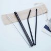 Custom Stainless Steel Straw Set With Pouch- Picture 2 Custom Stainless Steel Straw Set With Pouch Picture 2