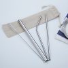 Custom Stainless Steel Straw Set With Pouch- Picture 3 Custom Stainless Steel Straw Set With Pouch Picture 3
