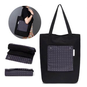 Waseem Foldable Canvas Tote Bag 