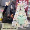 Custom foldable grocery bag