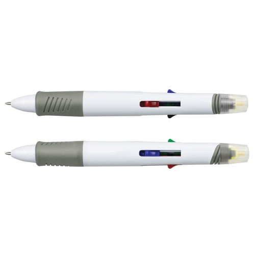 4-Colour Ballpoint Pen with Highlighter - view 2 Singapore 4-Colour Ballpoint Pen with Highlighter - view 2 Singapore