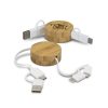 Custom Bamboo Retractable Charging Cable Singapore AQ2400TR Custom Bamboo Retractable Charging Cable Singapore AQ2400TR