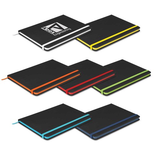 A5 Black PU Notebook Lined Singapore A5 Black PU Notebook Lined Singapore