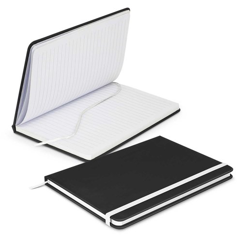 A5 Black PU Notebook Lined - view 2 Singapore A5 Black PU Notebook Lined - view 2 Singapore