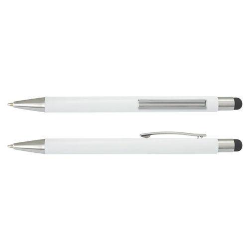 Aluminium Stylus Ballpoint Pen White Barrel - view 2 Singapore Aluminium Stylus Ballpoint Pen White Barrel - view 2 Singapore