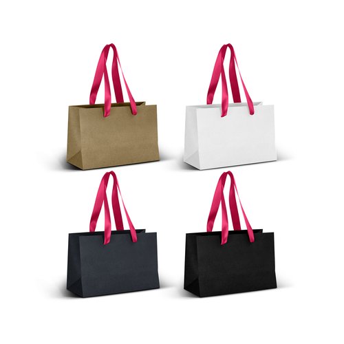 Small Ribbon Handle Paper Bag 180gsm – Reinforced