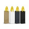 Wine Bottle Ribbon Handle Paper Bag 180gsm