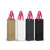 Wine Bottle Ribbon Handle Paper Bag 180gsm
