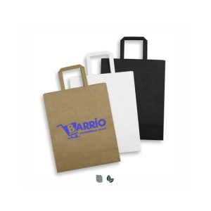 Large Portrait Paper Bag – Flat Paper Handles